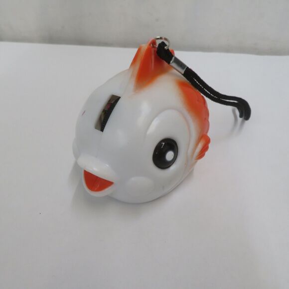 Vintage Novelty AM Radio White/Orange Fish Made in Hong Kong